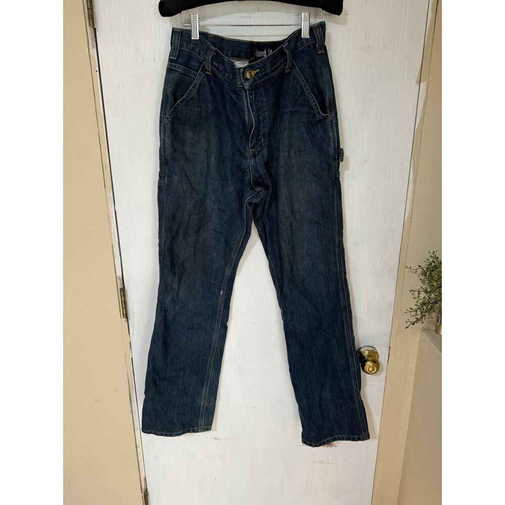CARHARTT Carpenter Jeans 32x32 Men's Relaxed Blue 103327-966 Work